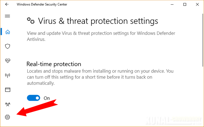 Virus and Threat Protection Settings in Windows Defender (www.kunal-chowdhury.com) Virus and Threat Protection Settings in Windows Defender (www.kunal-chowdhury.com)