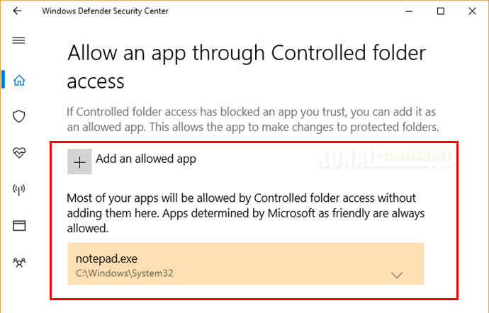 Controlled folder access (www.kunal-chowdhury.com) Controlled folder access (www.kunal-chowdhury.com)