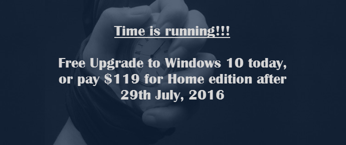 Upgrade to Windows 10 for free now, or pay $119 later to grab it (www.kunal-chowdhury.com) Upgrade to Windows 10 for free now, or pay $119 later to grab it (www.kunal-chowdhury.com)