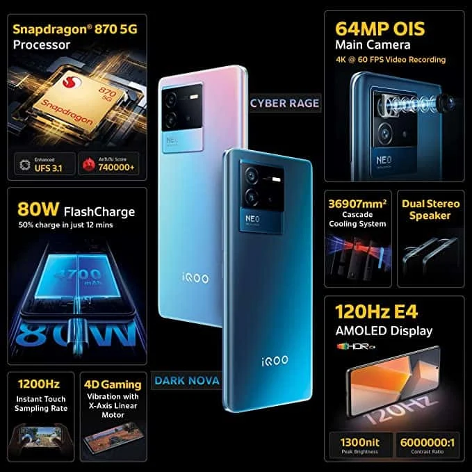 iQOO Neo 6 5G smartphone launched in India iQOO Neo 6 5G smartphone launched in India