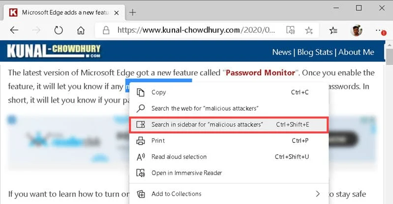 Microsoft Edge adds 'Search in Sidebar' feature to most recent Canary build Microsoft Edge adds 'Search in Sidebar' feature to most recent Canary build