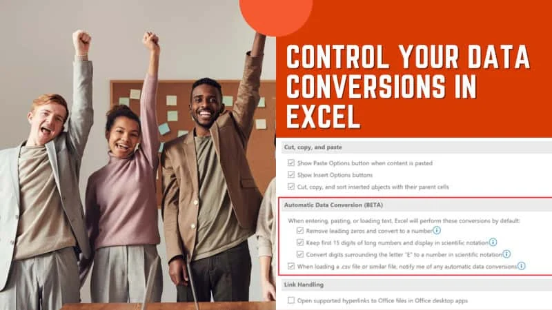You can soon control your data conversions in Excel You can soon control your data conversions in Excel