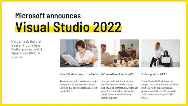 Microsoft announces Visual Studio 2022 Microsoft announces Visual Studio 2022
