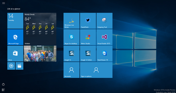 Windows 10 - Pinned Settings items in Start Screen (www.kunal-chowdhury.com) Windows 10 - Pinned Settings items in Start Screen (www.kunal-chowdhury.com)