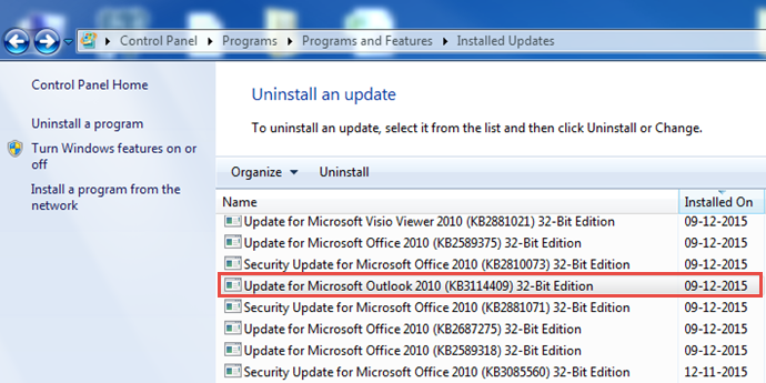 Update for Microsoft Outlook 2010 - KB3114409 (www.kunal-chowdhury.com) Update for Microsoft Outlook 2010 - KB3114409 (www.kunal-chowdhury.com)