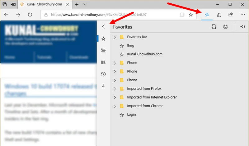 Microsoft Edge improvements in Windows Insiders build 17074 Microsoft Edge improvements in Windows Insiders build 17074