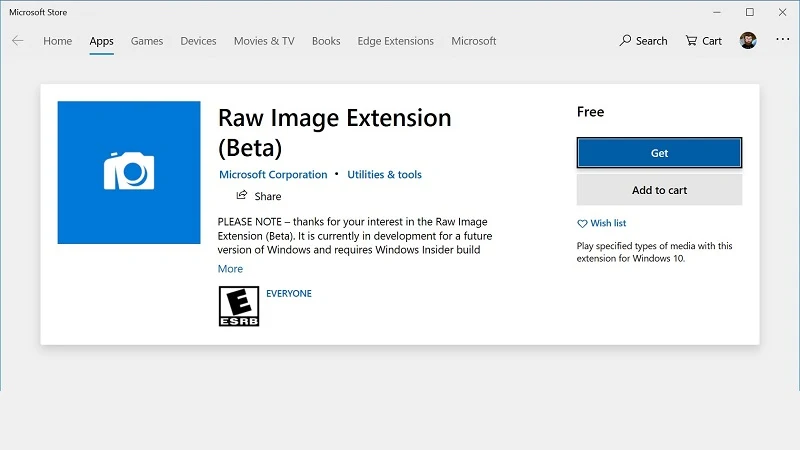Latest Windows 10 build 18323 (19H1) adds improved RAW image support Latest Windows 10 build 18323 (19H1) adds improved RAW image support