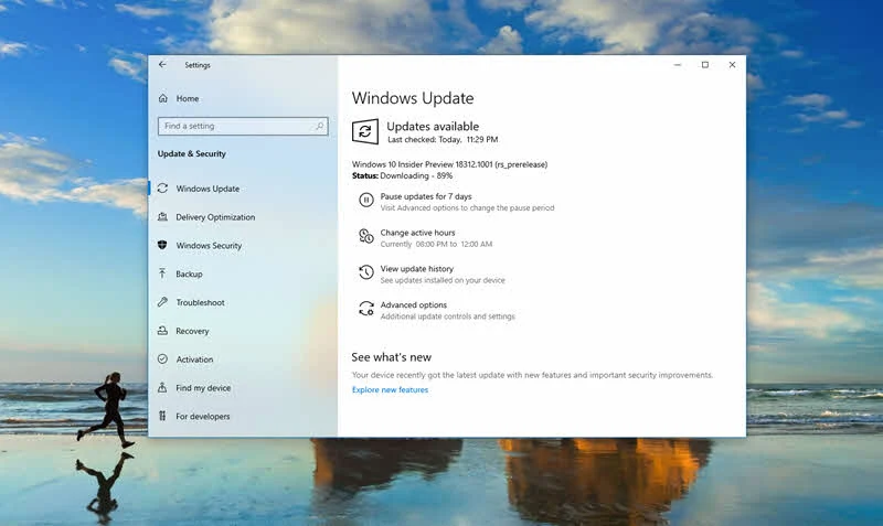 Windows 10 build 18312 includes Reserved Space, improved Windows Subsystem for Linux, updated UI for Reset this PC and more Windows 10 build 18312 includes Reserved Space, improved Windows Subsystem for Linux, updated UI for Reset this PC and more